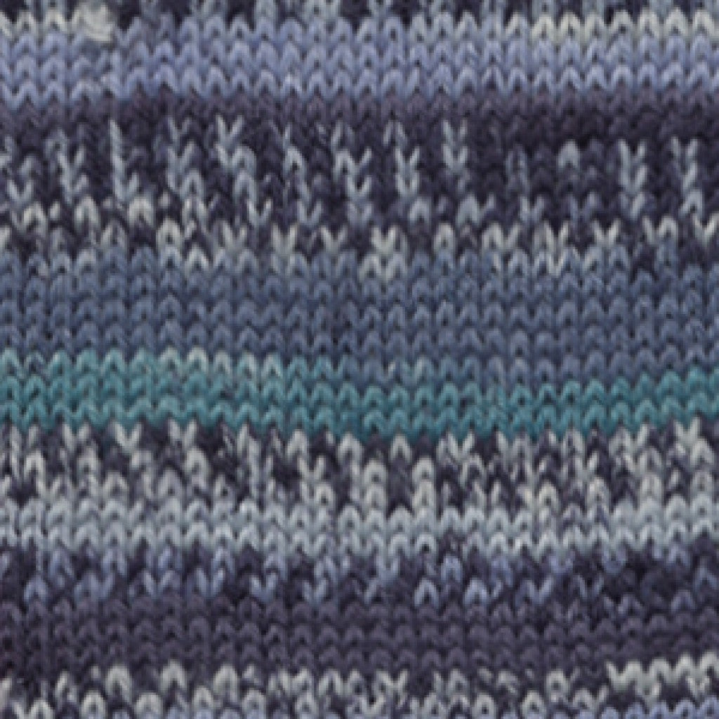 Fabel Print - 522 Turkis/Blå