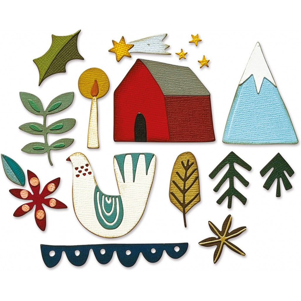 Sizzix Thinlits Dies By Tim Holtz 14/Pkg - Funky Nordic