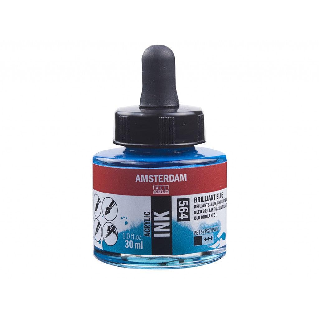 Amsterdam Ink 30ml - 564 Brilliant Blue - HobbyHimmelen
