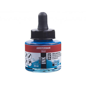 Amsterdam Ink 30ml - 564 Brilliant Blue - HobbyHimmelen