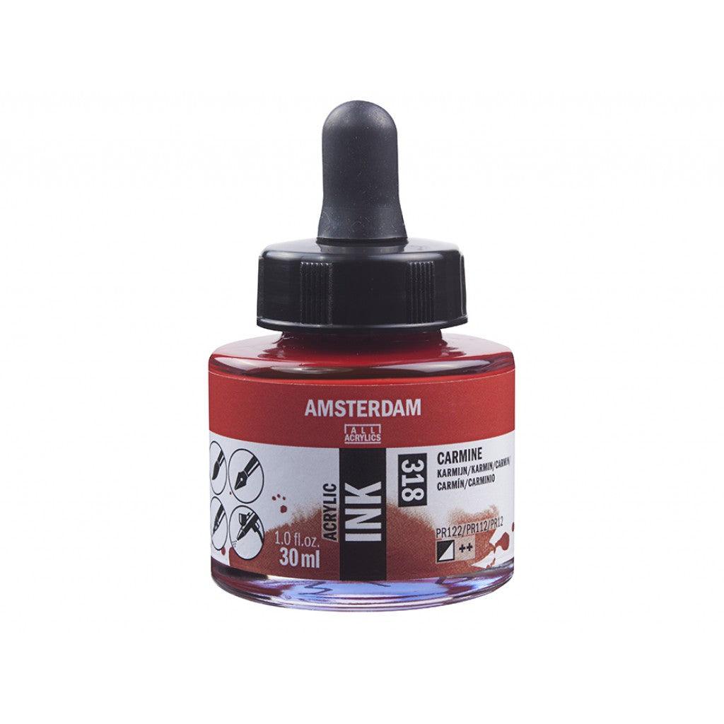 Amsterdam Ink 30ml - 318 Carmine - HobbyHimmelen