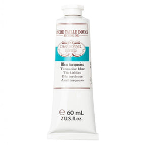 Charbonnel - Etching Ink 60ml - Turquoise Blue - HobbyHimmelen
