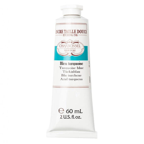 Charbonnel - Etching Ink 60ml - Turquoise Blue - HobbyHimmelen