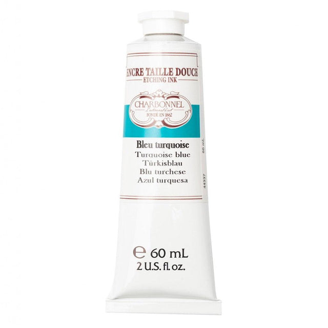 Charbonnel - Etching Ink 60ml - Turquoise Blue - HobbyHimmelen