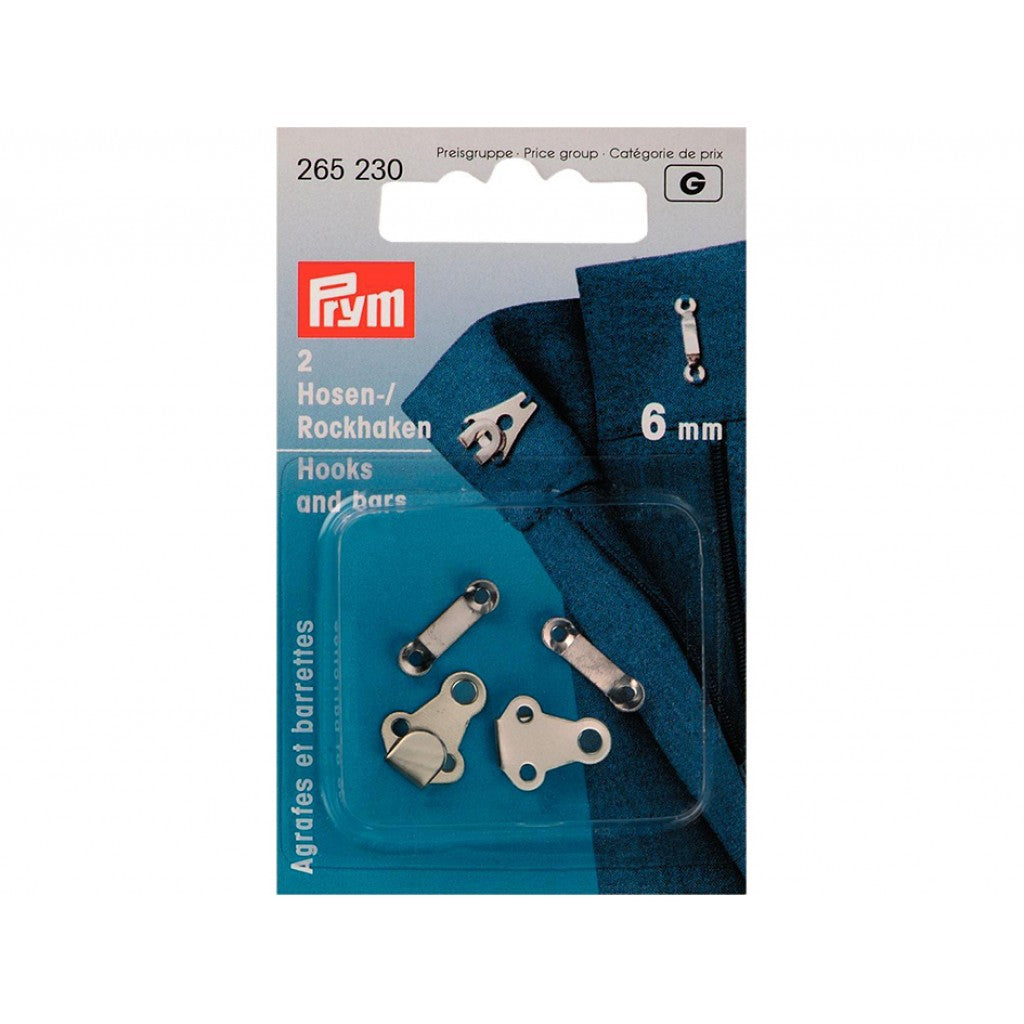 Prym Hekter 6 mm 2 stk sølvfarget