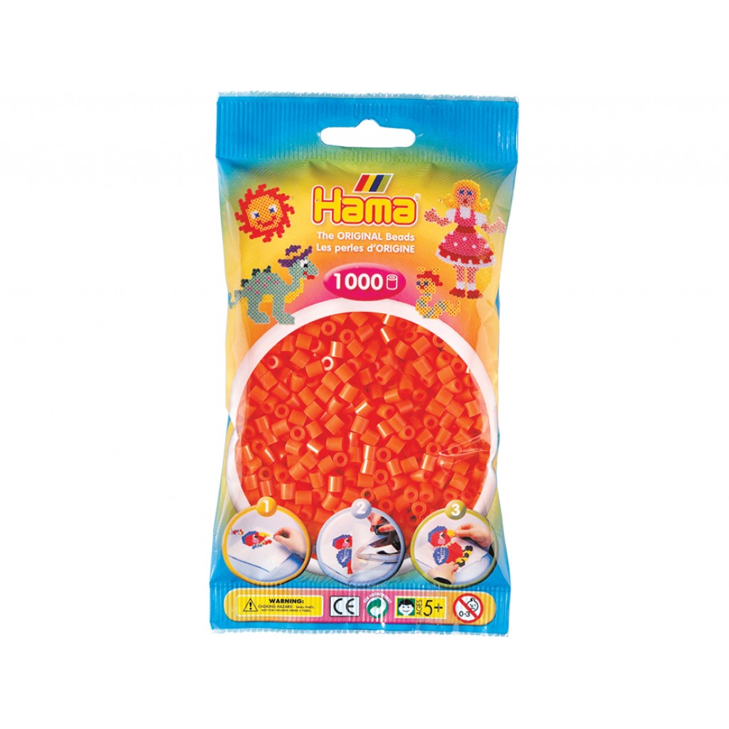 Hama Midi, 1000stk - 04 Orange