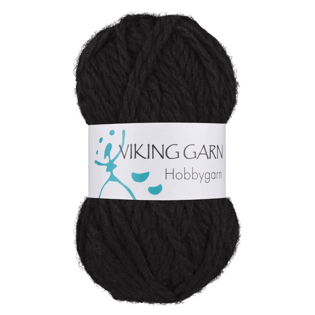 Viking Hobbygarn - 903 Svart