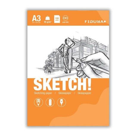 Blokk - Figura Sketch A3 95gr - HobbyHimmelen
