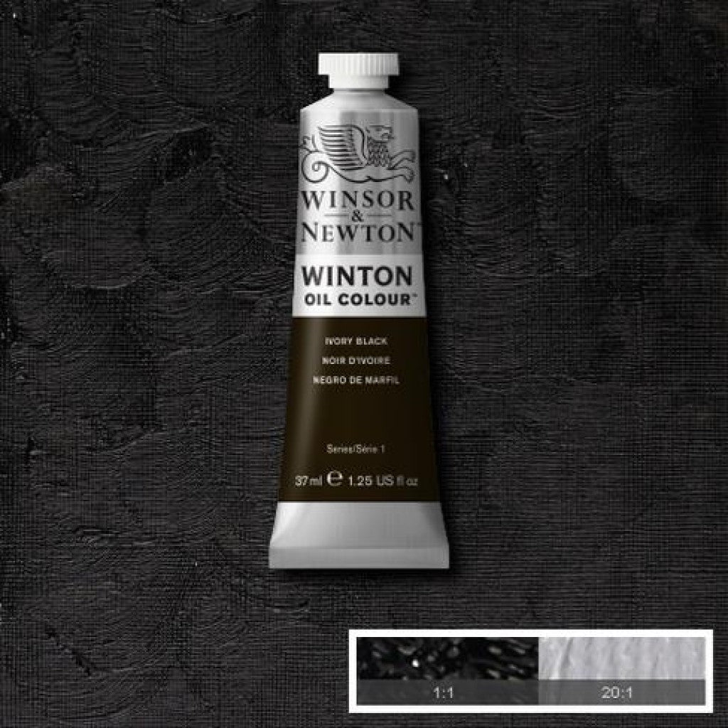 W&N - Winton Oil 37ml - 331 Ivory Black