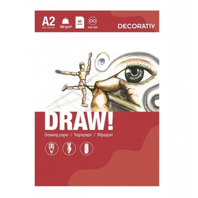 Blokk - Draw Decorativ A2 - HobbyHimmelen
