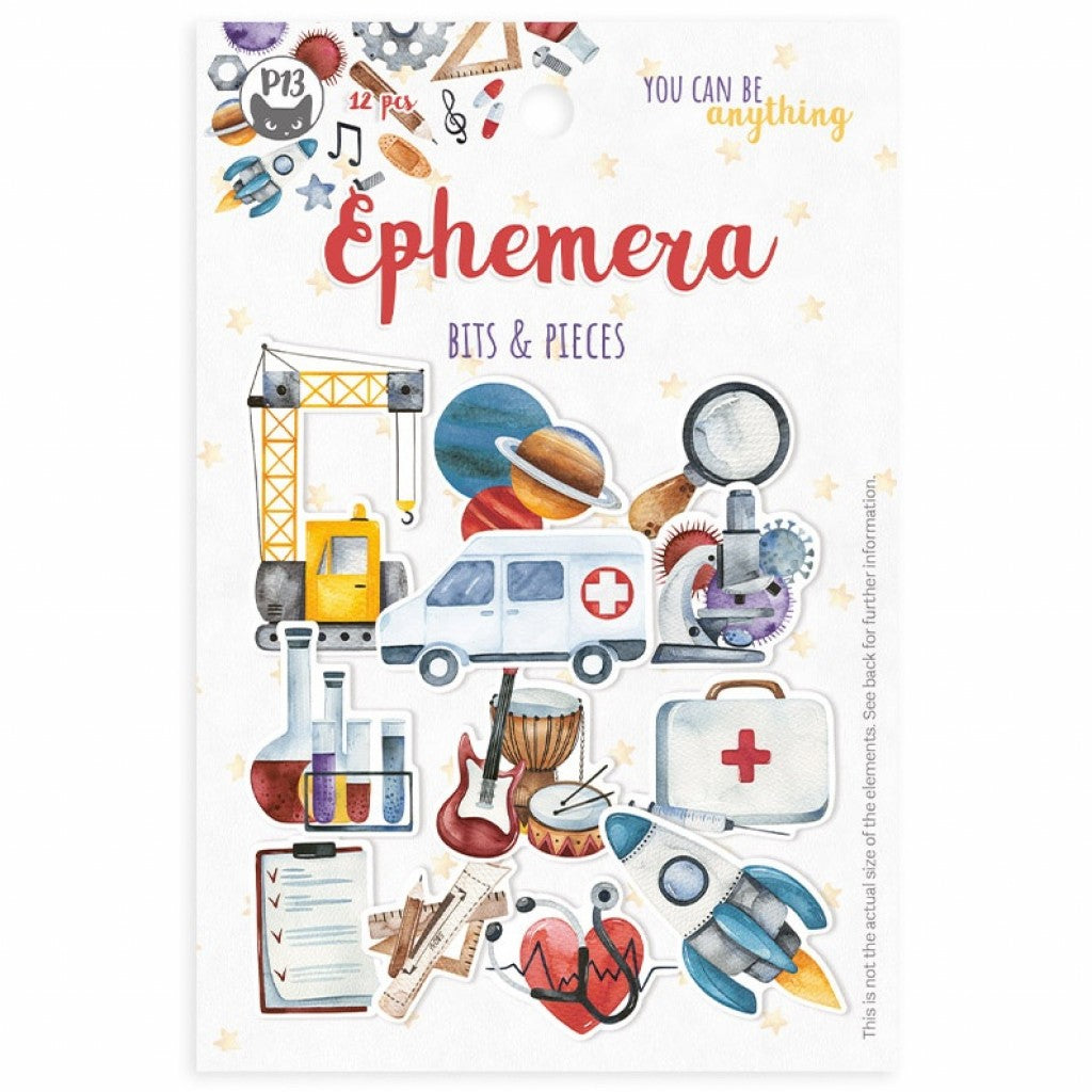 Ephemera Cardstock Die-Cuts - You Can Be Anything 12stk