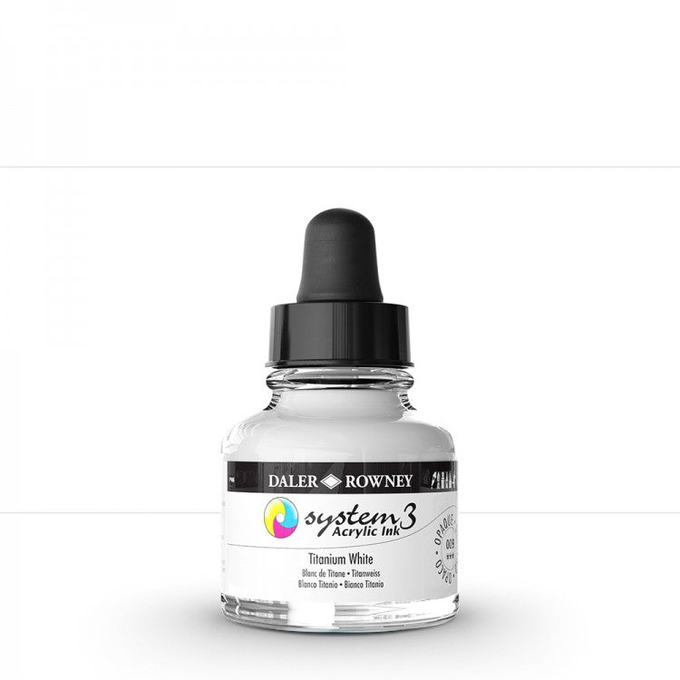 Daler Rowney - System3 Ink 29,5ml - 009 Titanium White