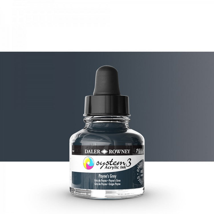 Daler Rowney - System3 Ink 29,5ml - 065 Paynes Grey