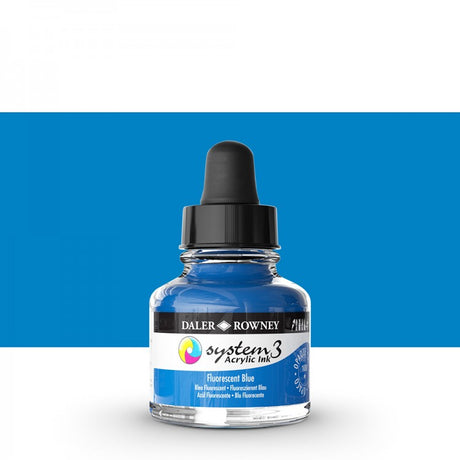 Daler Rowney - System3 Ink 29,5ml - 100 Fluorescent Blue