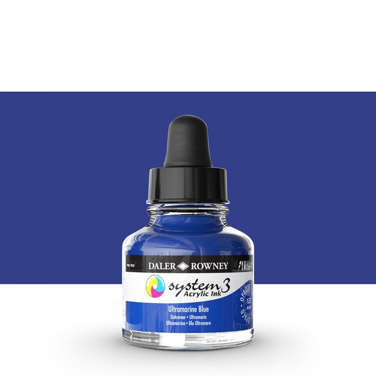 Daler Rowney - System3 Ink 29,5ml - 123 Ultramarine Blue