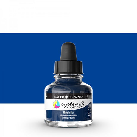 Daler Rowney - System3 Ink 29,5ml - 142 Phthalo Blue