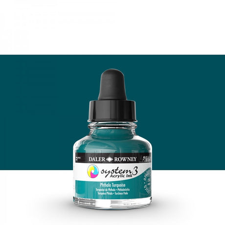 Daler Rowney - System3 Ink 29,5ml - 154 Phthalo Turquoise