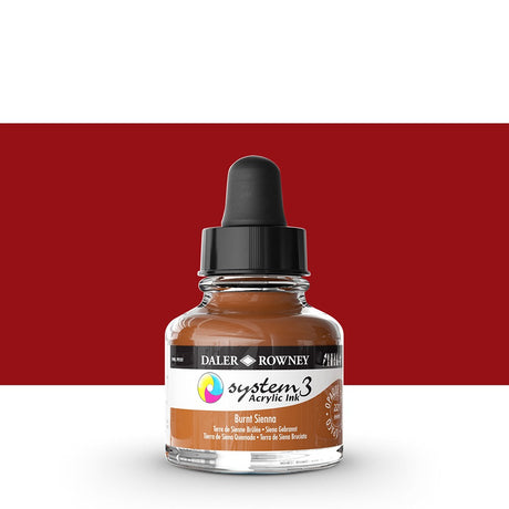 Daler Rowney - System3 Ink 29,5ml - 221 Burnt Sienna