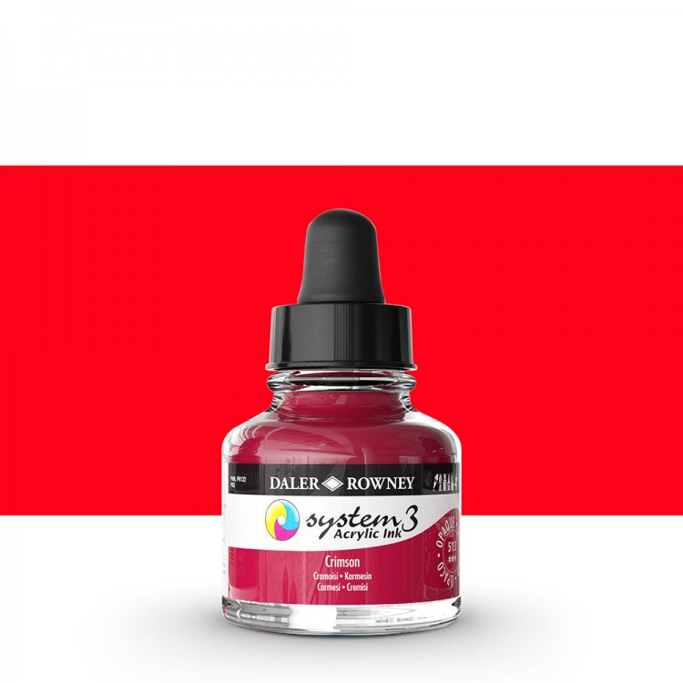 Daler Rowney - System3 Ink 29,5ml - 513 Crimson