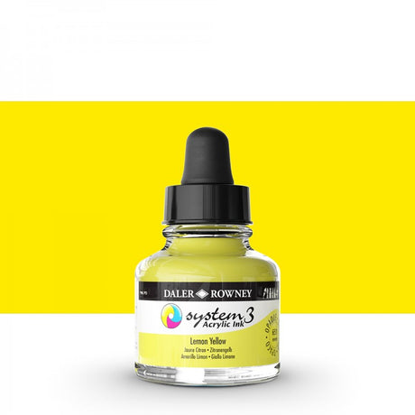 Daler Rowney - System3 Ink 29,5ml - 651 Lemon Yellow