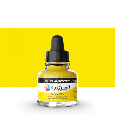 Daler Rowney - System3 Ink 29,5ml - 681 Fluorescent Yellow