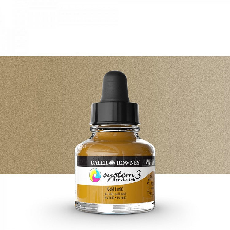 Daler Rowney - System3 Ink 29,5ml - 701 Gold Imit