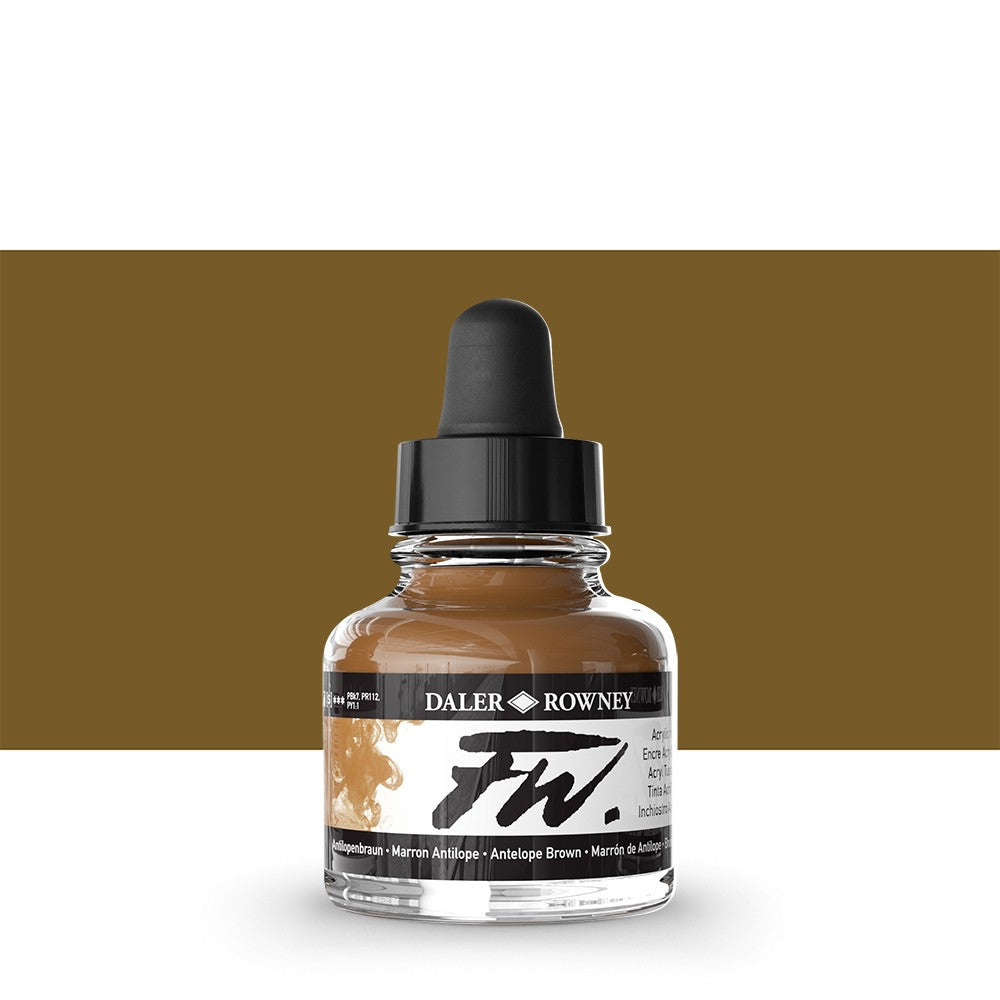 Daler Rowney - FW Ink 29,5ml - 222 Antelope Brown