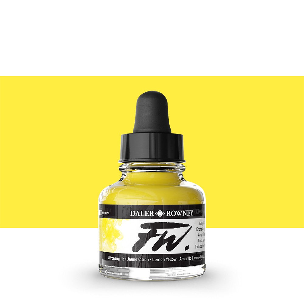 Daler Rowney - FW Ink 29,5ml - 651 Lemon Yellow