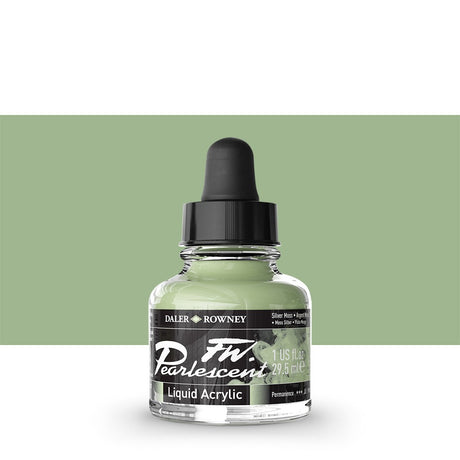 Daler Rowney - FW Pearlescent Ink 29,5ml - 129 Silver Moss
