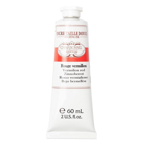 Charbonnel - Etching Ink 60ml - Vermilion Red - HobbyHimmelen