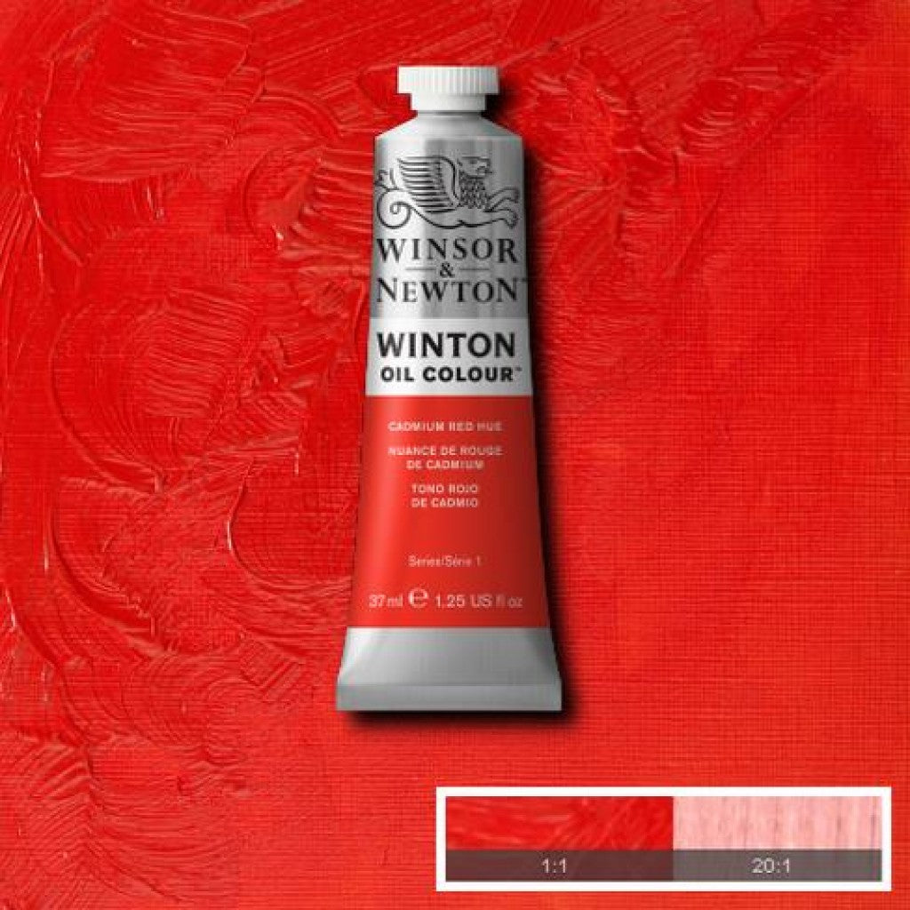 W&N - Winton Oil 37ml - 095 Cadmium Red Hue