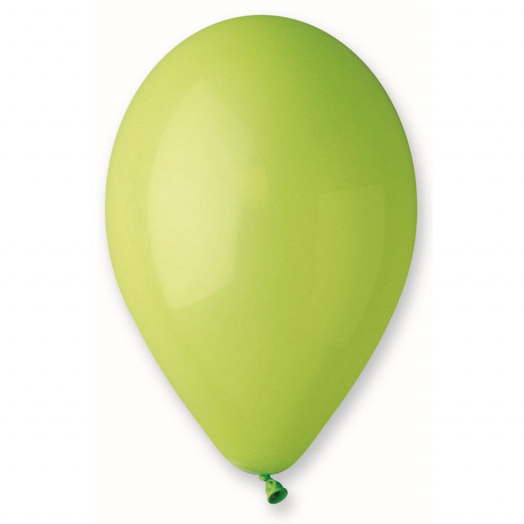 Ballonger 26cm, 12 stk - Limegrønn - HobbyHimmelen