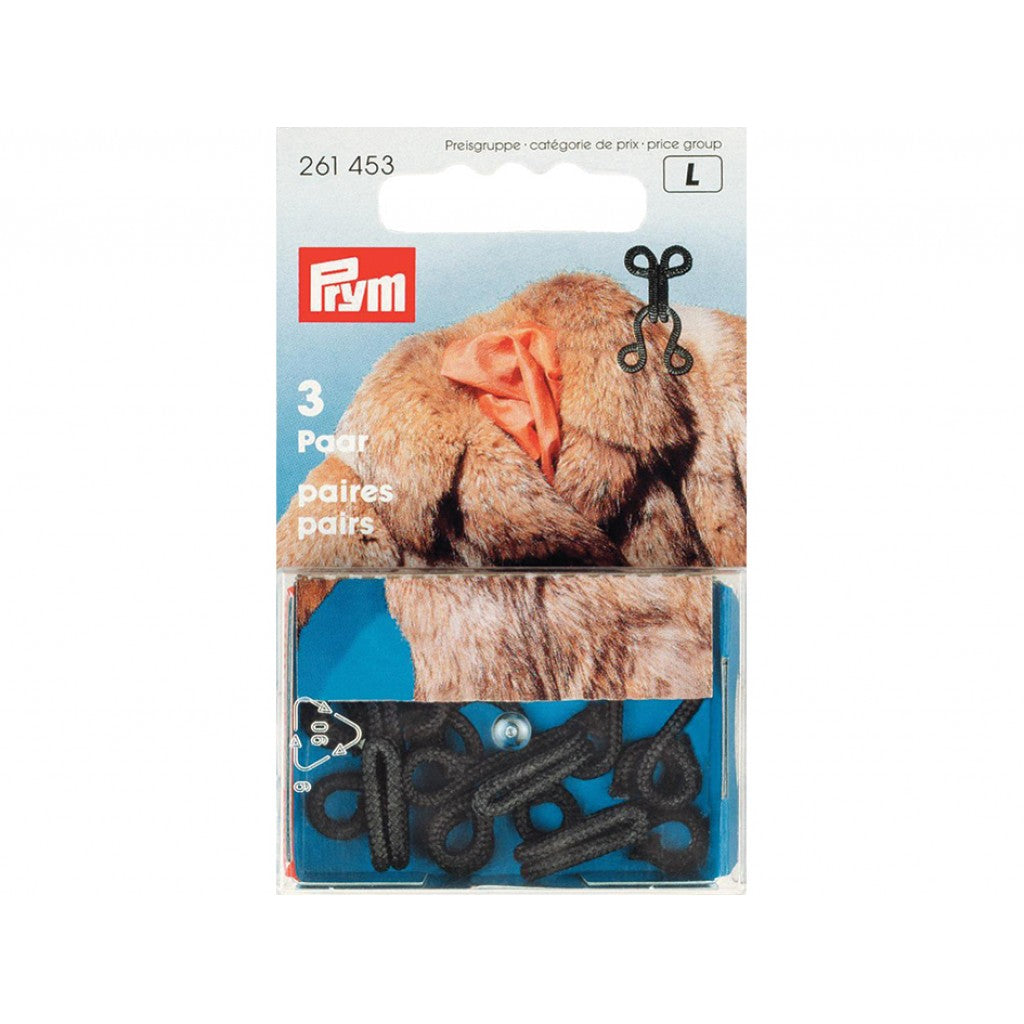 Prym Hekter sort 3 par