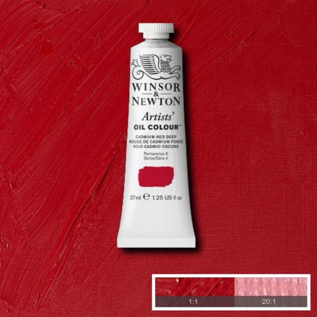 W&N - Artists Oil 37ml - 097 Cadmium Red Deep