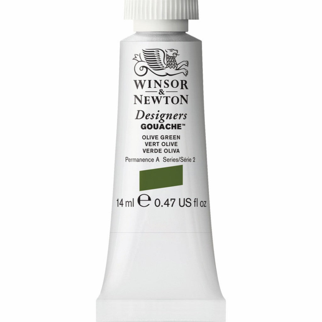 W&N - Designers Gouache 14ml - 447 Olive Green