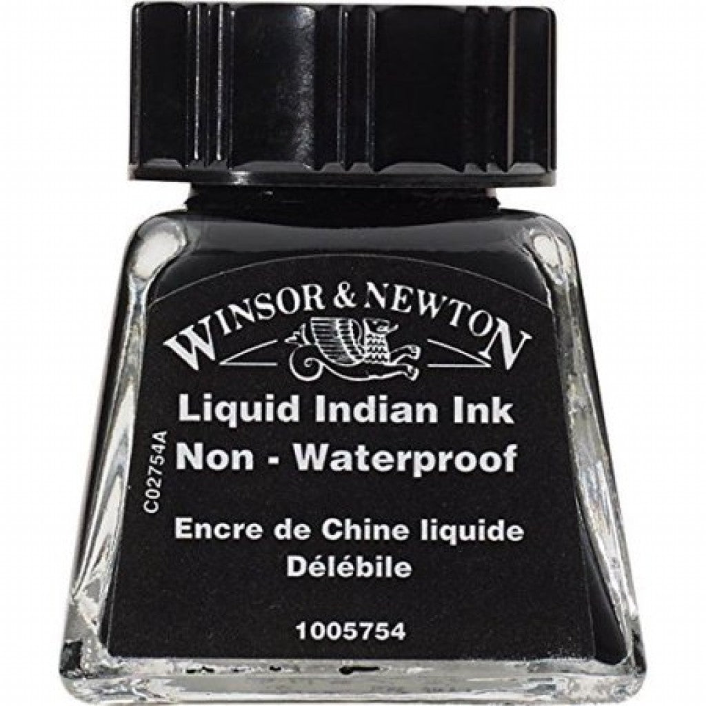 W&N - Drawing Ink 14ml - 754 Liquid Indian Ink