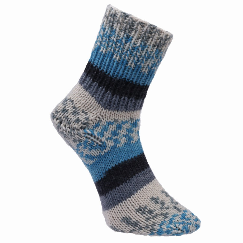 Viking Raggen - 723 Multi turkis/hvit