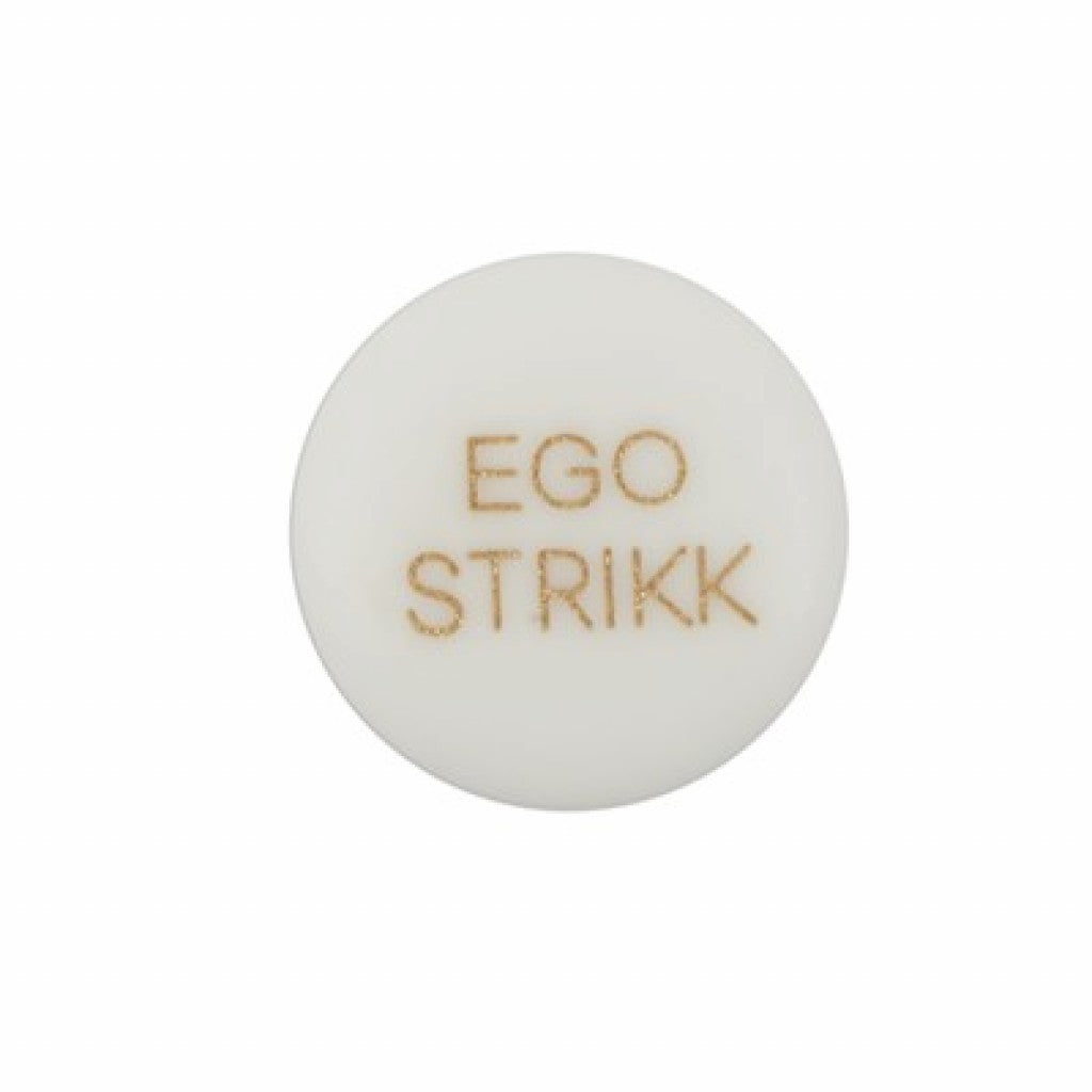 Knapp 15mm Hvit - Egostrikk