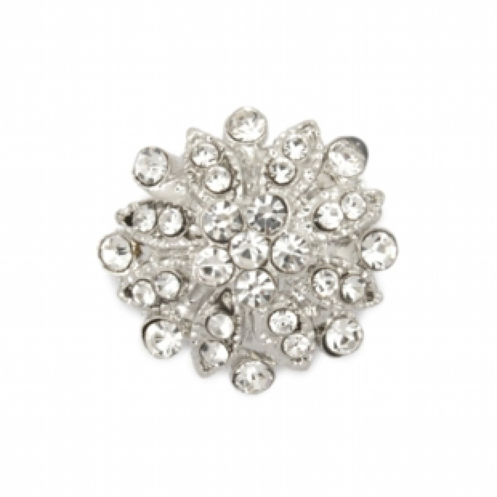 Knapp - Metall/diamanter 22mm 0519 - KN458