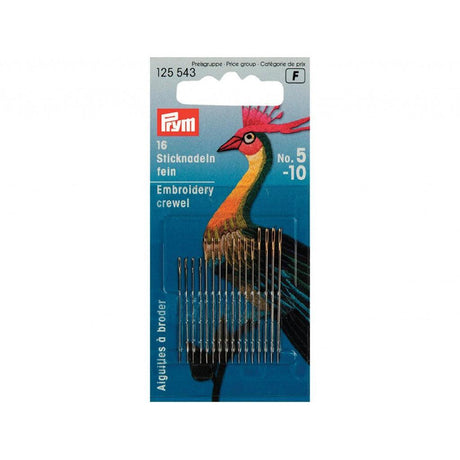 Broderinål Assortert No 5-10 - 16stk - HobbyHimmelen