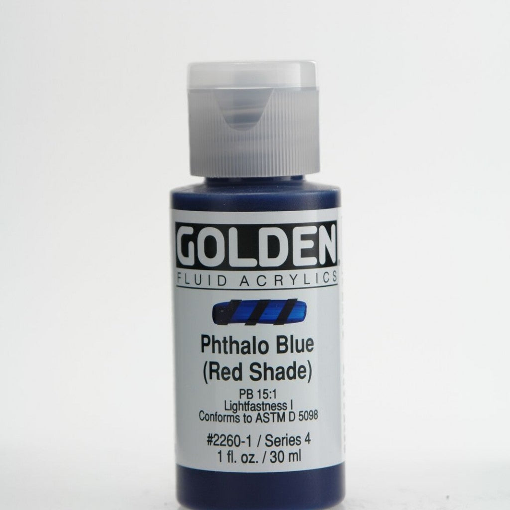 Golden - Fluid 30ml - 2260-1 Phthalo Blue (Red Shade)