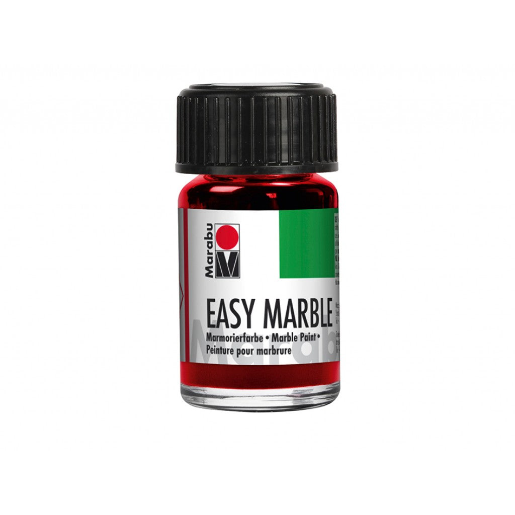 Marabu Easy Marble 15ml  - 031 Kirsebærrød