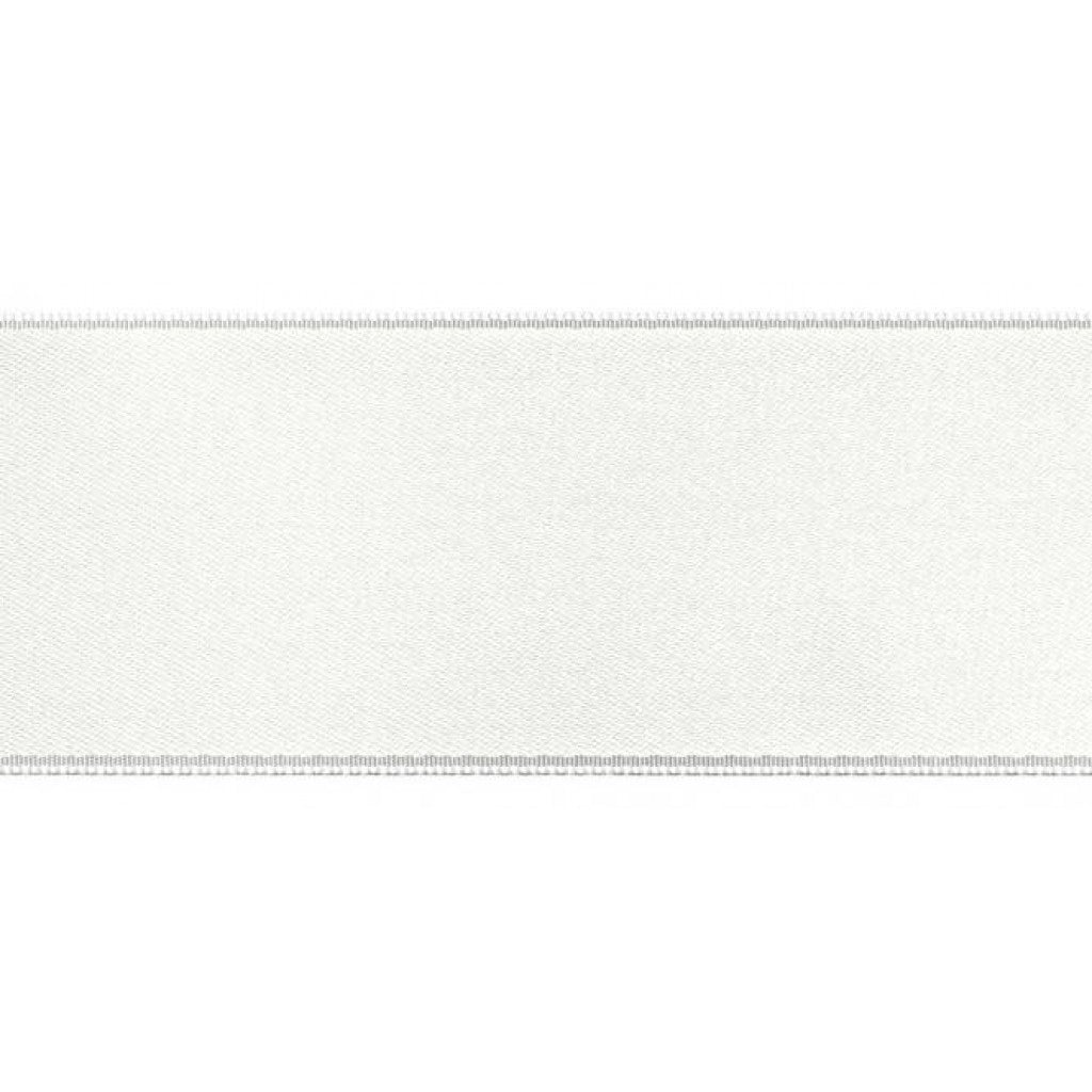 Satengbånd - 40mm - 401 Blanc