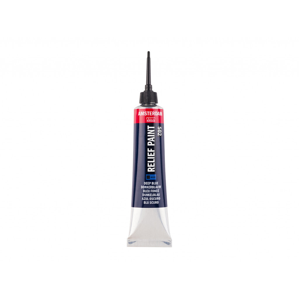 Amsterdam Relief Paint 20ml - 502 Deep Blue
