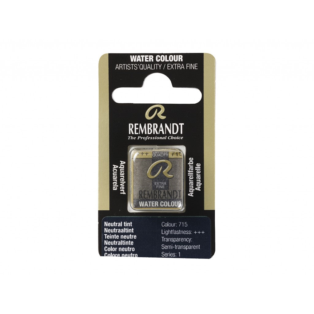 Rembrandt Akvarell Halfpan - Neutral Tint 715