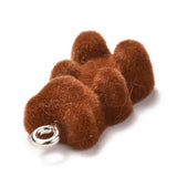 Gummy Bears, Resin-Anheng Velour, 2stk - Saddle Brown