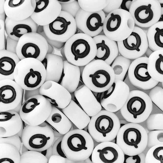 Bokstavperler 50stk. Q - HobbyHimmelen