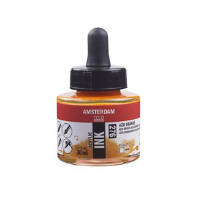 Amsterdam Ink 30ml - 276 Azo Orange - HobbyHimmelen