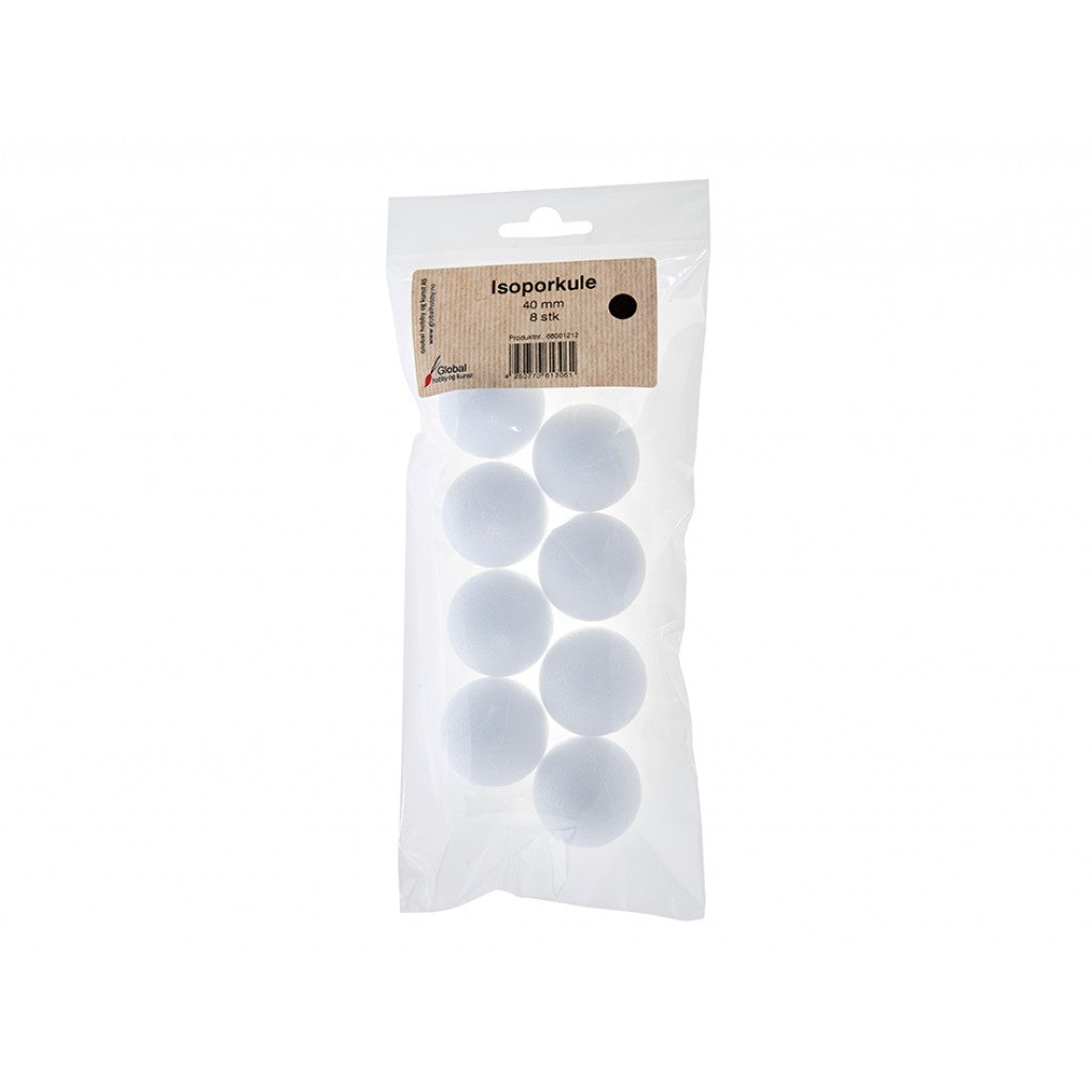 Isoporkule - 40mm - 8stk