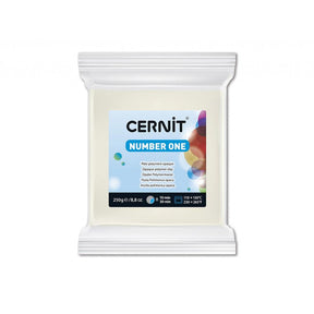 Cernit Number One 250g - 027 Hvit Opak - HobbyHimmelen